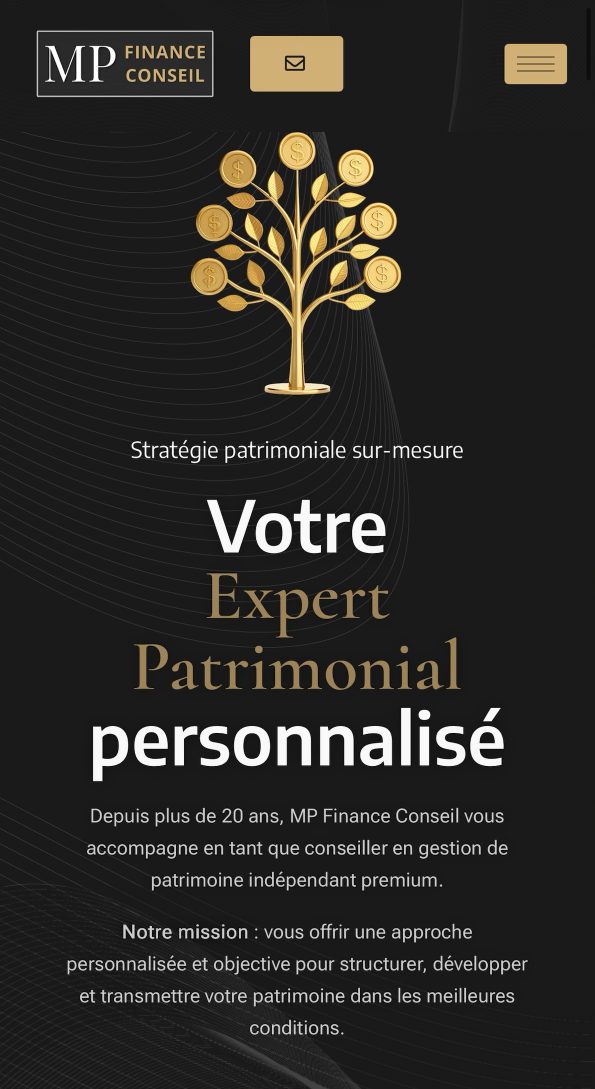 Site institutionnel de MP Finance Conseil